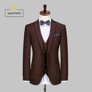 Áo Vest Nam Màu Nâu Đất 2 Khuy - AV204 - MANTINO