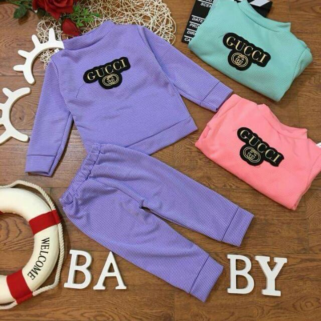 Combo 2 bộ nhung bé gái