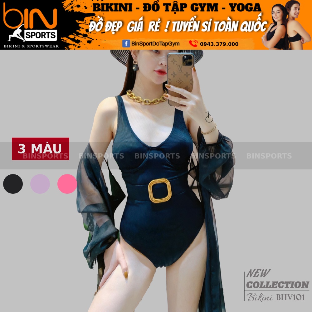 Bộ Bikini Đi Biển Cao Cấp 1 Mảnh Bin Sports BHV101