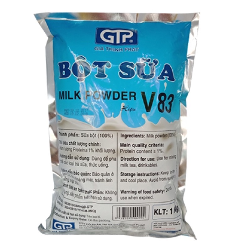 BỘT SỮA V83 GTP GÓI 1 KG