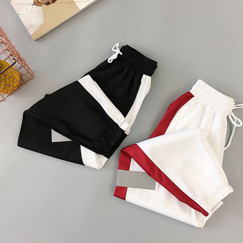 Quần harem dáng rộng phong cách Harajuku Hàn Quốc có size lớn cho nữ