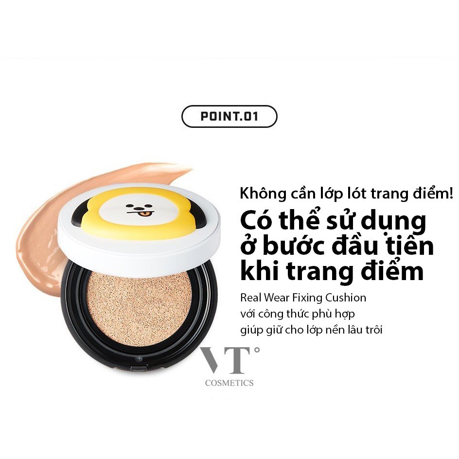 [PHẤN NƯỚC VT X BT21] VT BT21 REAL WEAR FIXING CUSHION | BigBuy360 - bigbuy360.vn