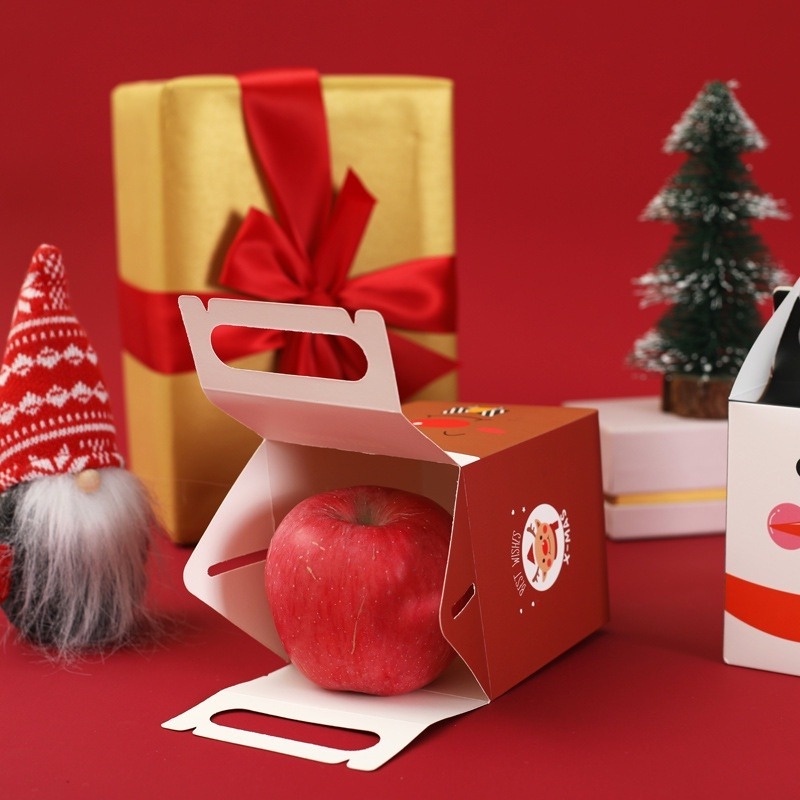 1 Túi Đựng Kẹo Giáng Sinh Hình Ông Già Noel Tuần Lộc DIY