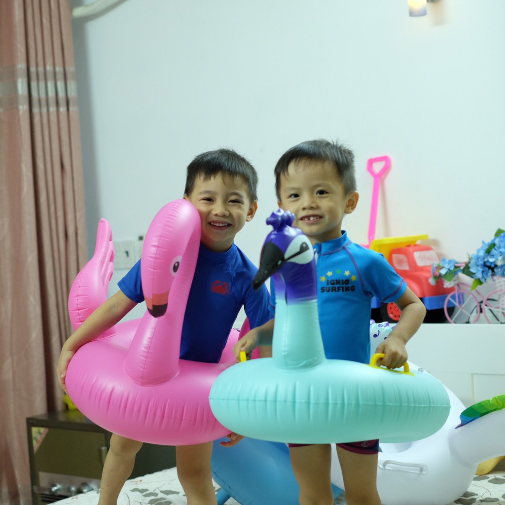 Phao Bơi Xỏ Chân Chống Lật Cho Bé Hình Thiên Nga Hồng Hạc - Phao Bơi Trẻ Em Hàng Chất Lượng Giá Siêu Tốt