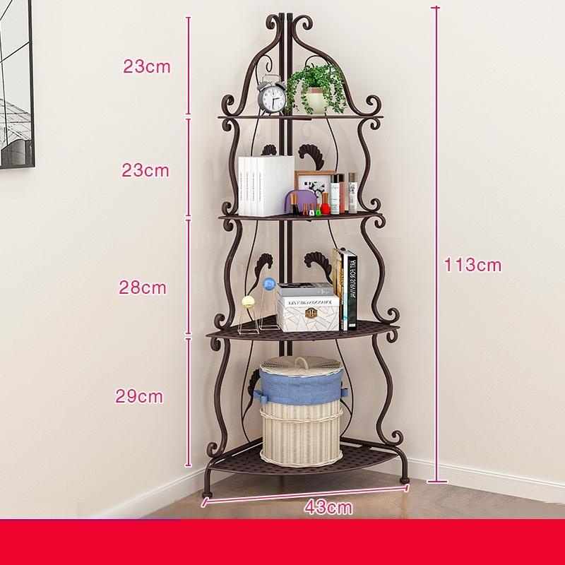 Kệ góc nhà tắm- Kệ để đồ hoa văn góc tường 4 tầng chắc chắn (SP002215) shop phúc yến