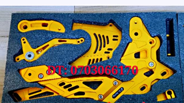 BỘ CẦN SỐ GÃY ĐÔI RZ RACING, CÓ 3 MÀU  GẮN EXCITER.