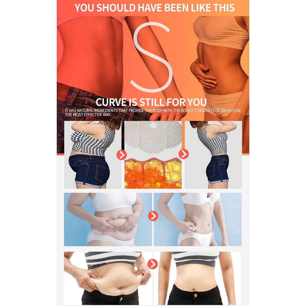 5Pcs Slimming Patch Slim Navel Weight Loss Stickers Body Shaping Burning Fat Belly Patch