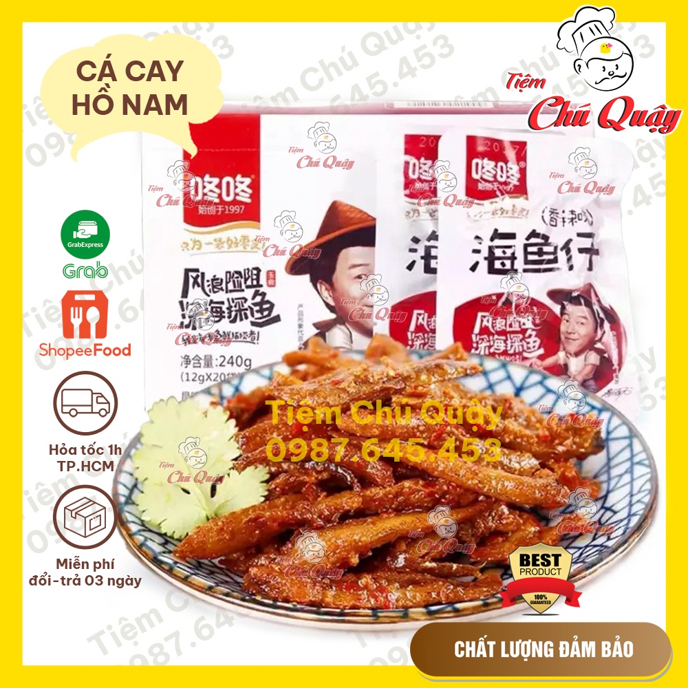 CÁ CAY HỒ NAM - Cá Cay siêu ngon - Gói 12gr - Đồ ăn vặt nội địa