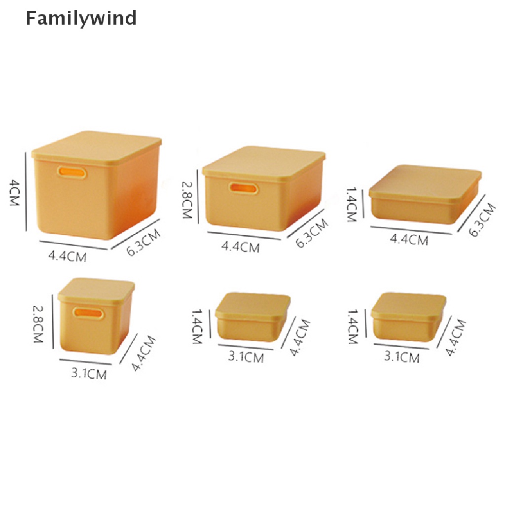 Bộ 6 Hộp Đựng Vật Dụng Dành Cho Nhà Búp Bê Tỉ Lệ 1: 12