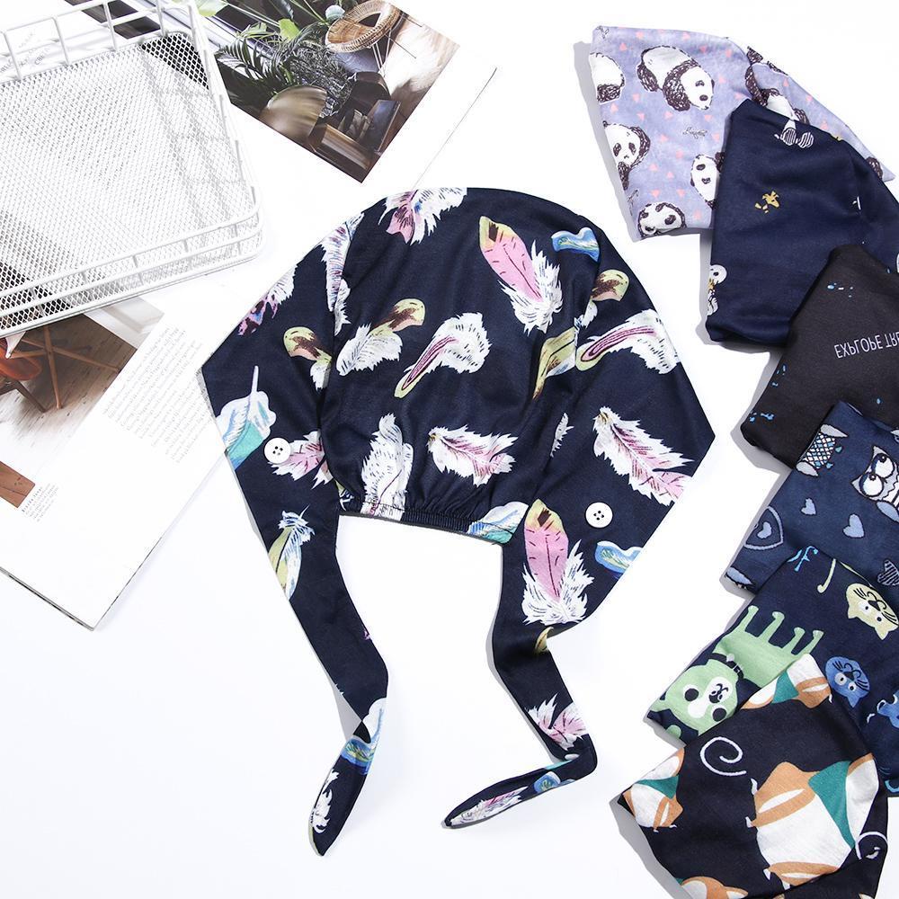 Mũ Trùm Đầu Co Giãn Tùy Chỉnh Kèm Nút Thắt Dành Cho Bác Sĩ