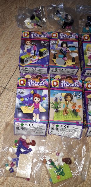 Lắp ráp 1 hộp Lego_Friends các nữ ca sĩ 9062 trọn bộ