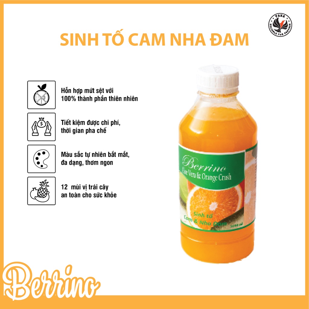 Mứt Sinh tố Berrino chai 1lit (đủ hương vị). Hàng công ty có sẵn giao ngay