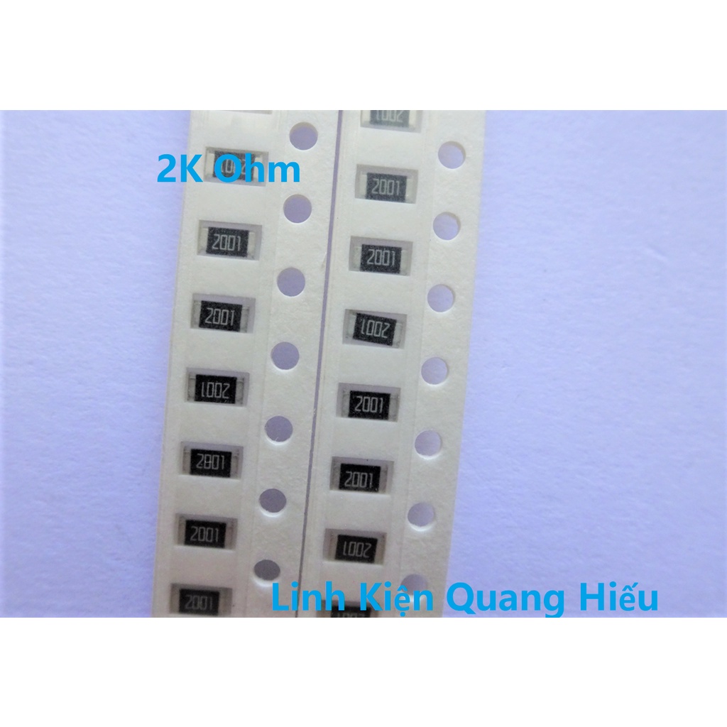 Điện trở dán SMD 1K  2K  7,5K  10K  18K  20K  22K 47K 1206 1% 1/4W