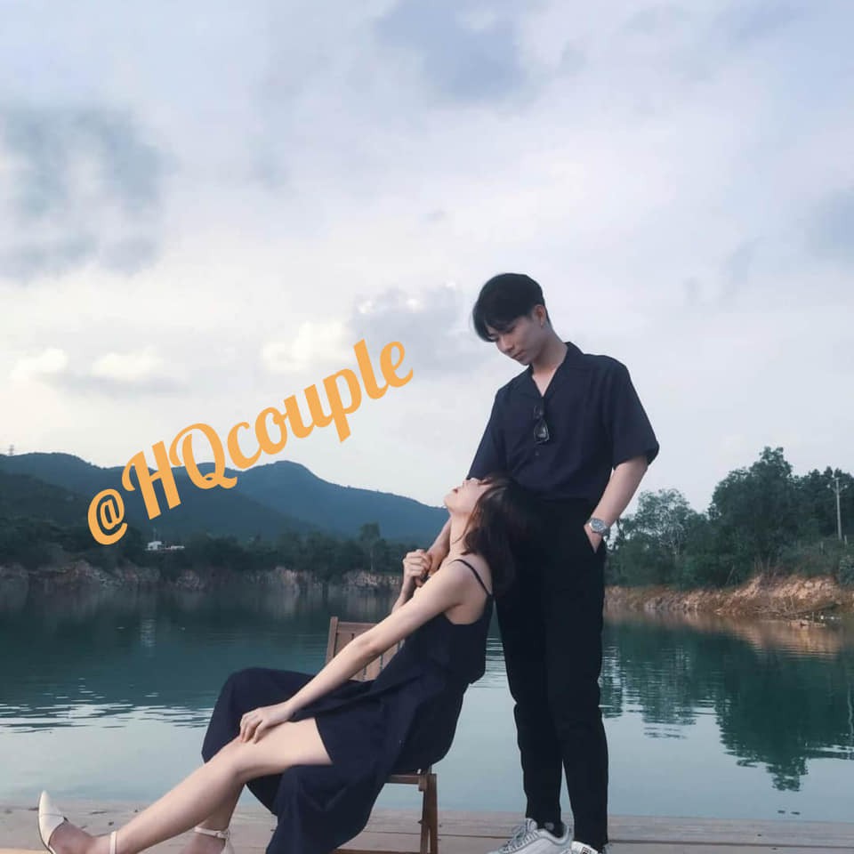 Áo đôi nam nữ - Set áo váy sơ mi cặp couple màu đỏ, màu xanh đen Hàn Quốc couple AV80 (có ảnh thật)