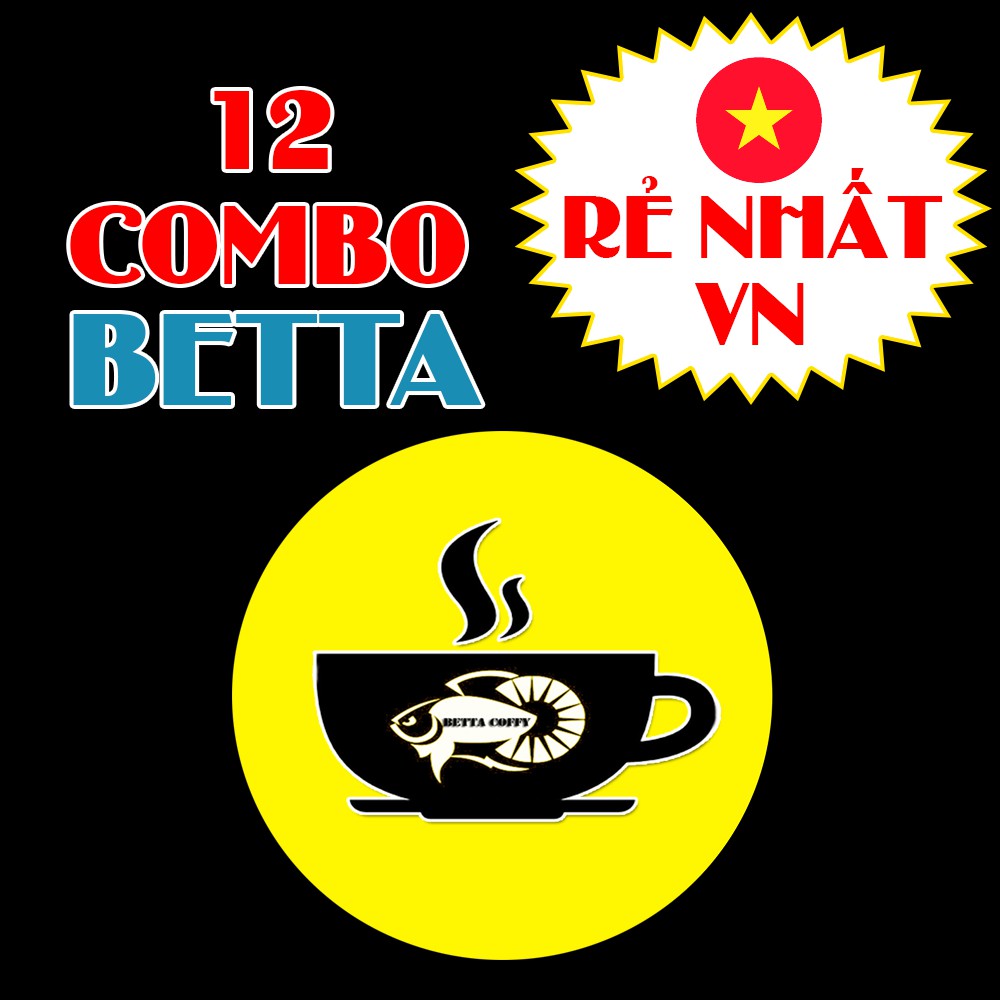 12 COMBO BETTA FOOD - BETTA COFFY ☕️ Thức ăn cho cá