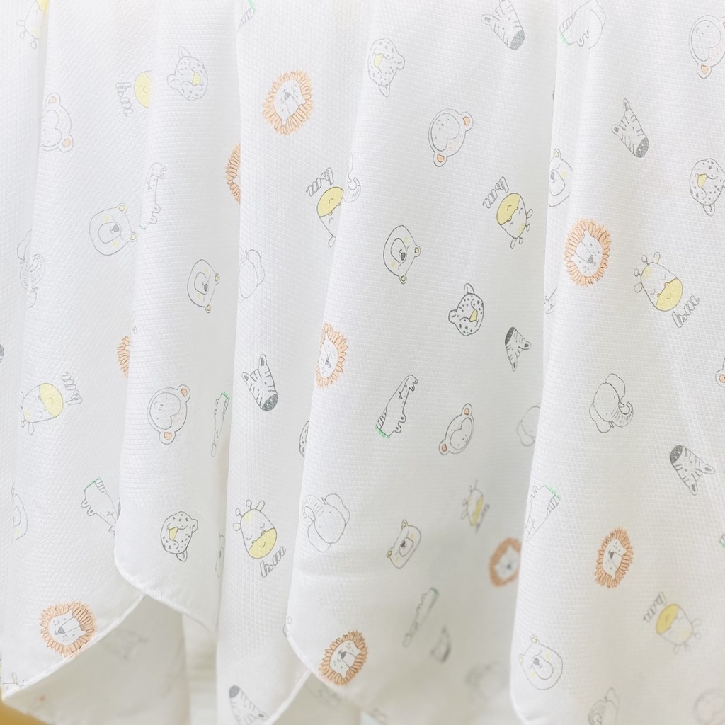 Khăn sữa sợi tre KHÔNG HUỲNH QUANG BnM  35 x 35cm