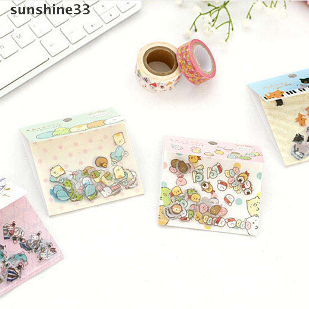 Túi Sticker Họa Tiết Sumikko Gurashi Phong Cách Nhật Bản 80s Dùng Trang Trí Sổ Tay DIY