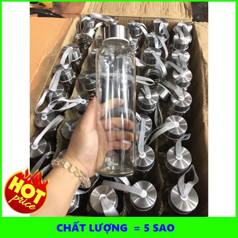 Chai thủy tinh 500ml nắp dây xách | BigBuy360 - bigbuy360.vn