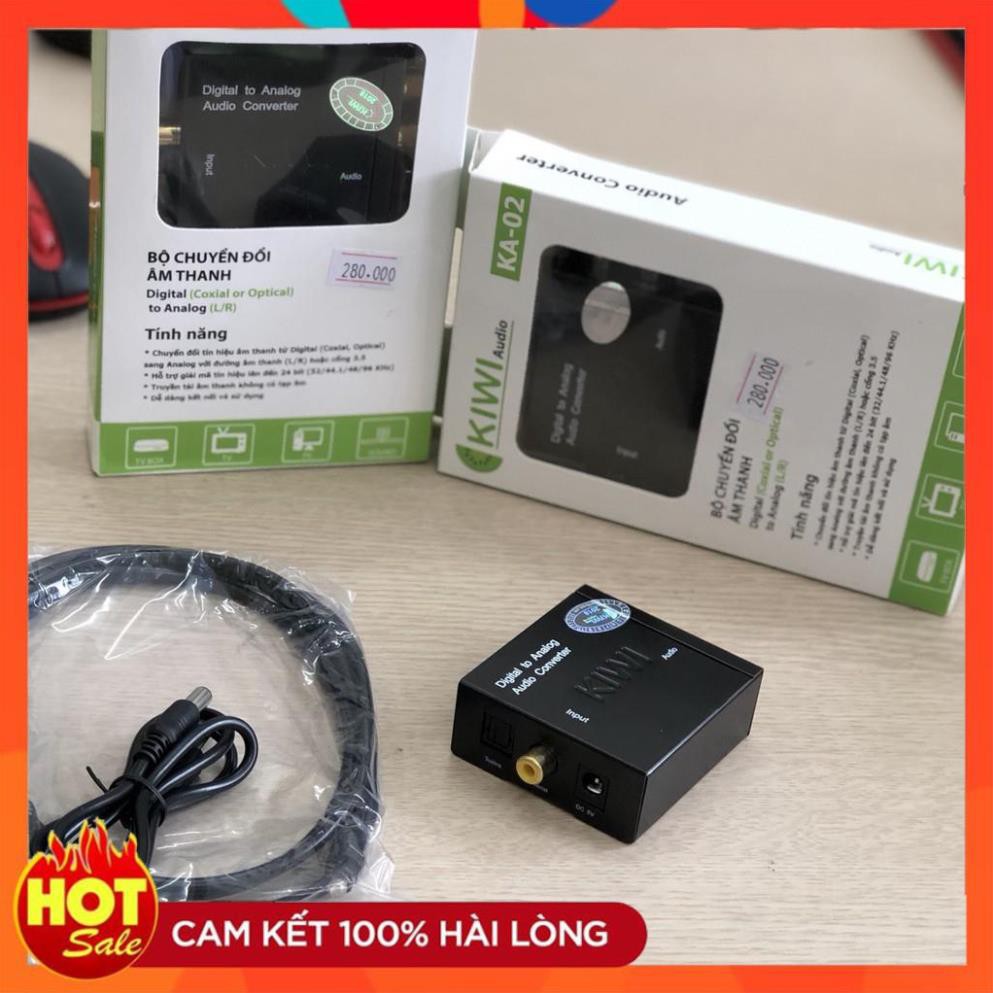 [Hàng Xịn] Chuyển quang audio kiwi ka03 chuyển đổi tín hiệu optical to av