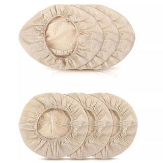 Vải lót rổ ủ bánh mì 100% sợi tự nhiên, hàng xuất dư đẹp,  may và vắt sổ chắc chắn hình tròn, ovan, chữ nhật, tam giác