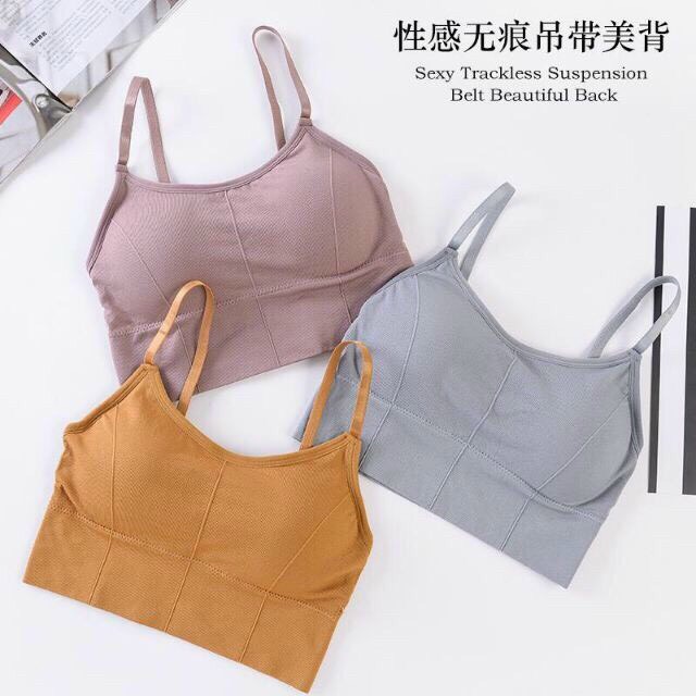 Áo Bra Tập Thể Thao Siêu Hot 656 - Áo croptop hai dây dáng thể thao năng động Mẫu mới 2021