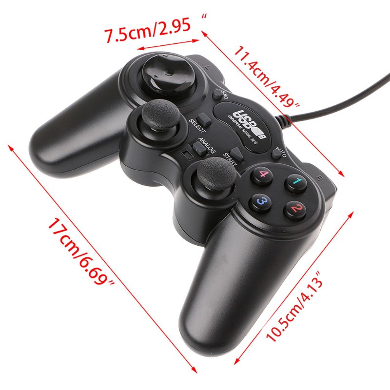 Tay Cầm Chơi Game Luckyx Usb 2.0 Có Dây Cho Pc / Laptop