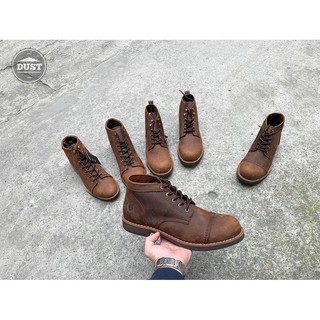 Giày cao cổ nam da bò sáp cao cấp Steeler Logan boots