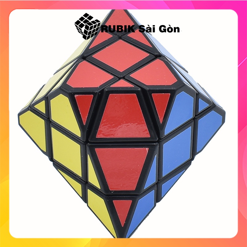 Rubik Dipyramid Biến Thể 6 Corner Hexagonal, Rubic Pha Lê 12 Mặt Siêu Xịn, Đẹp, Lạ Mắt, Độ Khó Cao