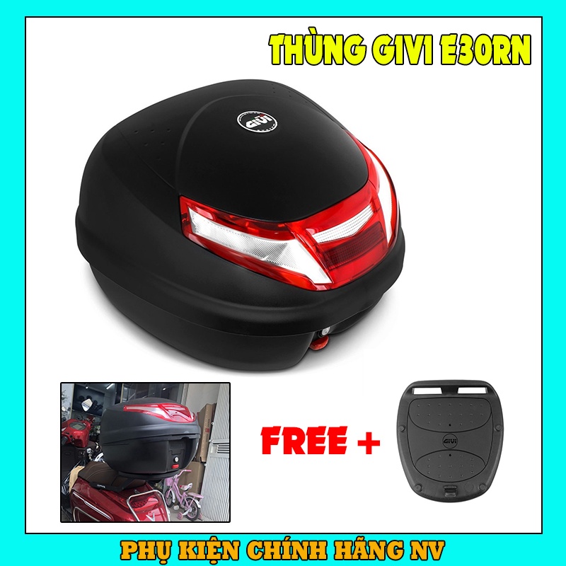 Thùng sau Givi E30RN chính hãng kèm đế gắn thùng - bảo hành 1 năm