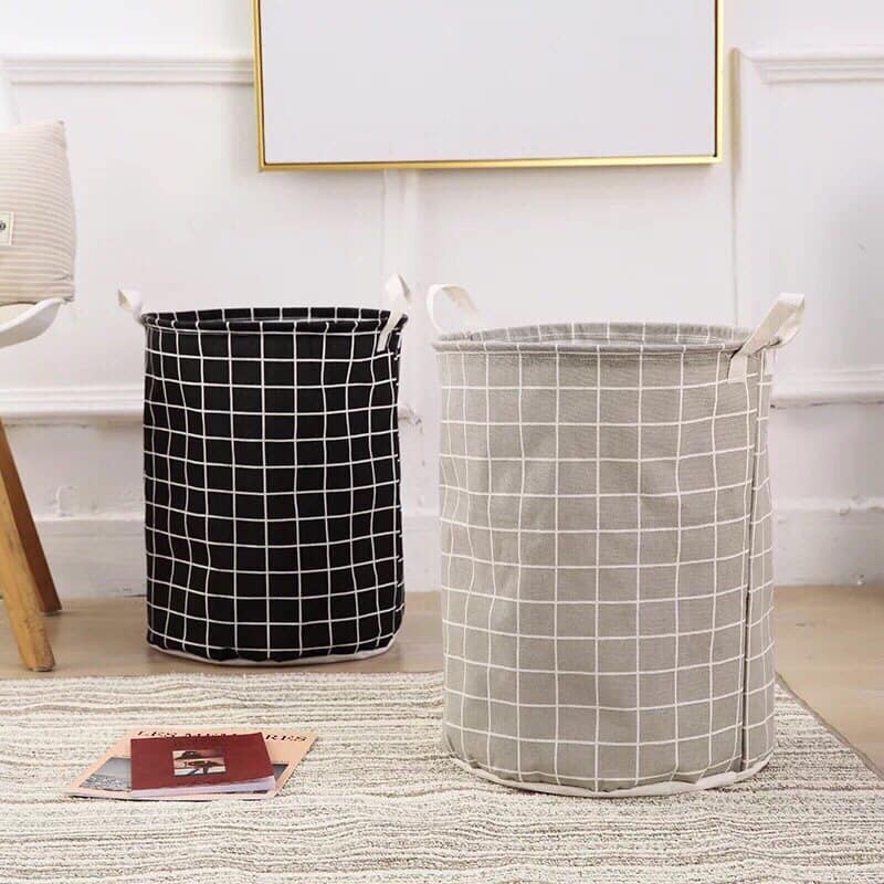 Sọt đựng quần áo đa năng hình tròn nhiều mầu