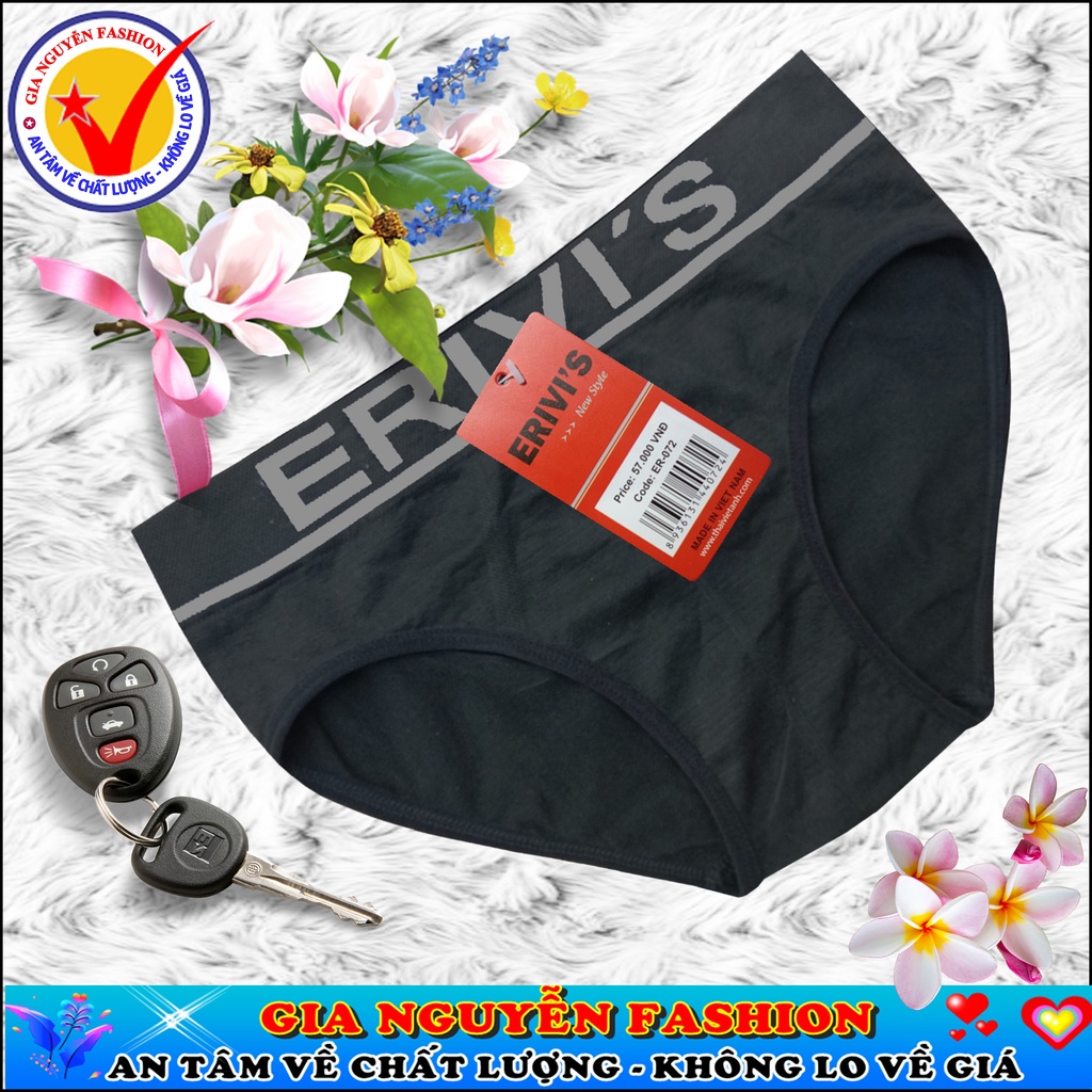 Combo 5 Quần lót nam DỆT KIM KHÔNG ĐƯỜNG MAY - Hàng Erivis Việt Nam