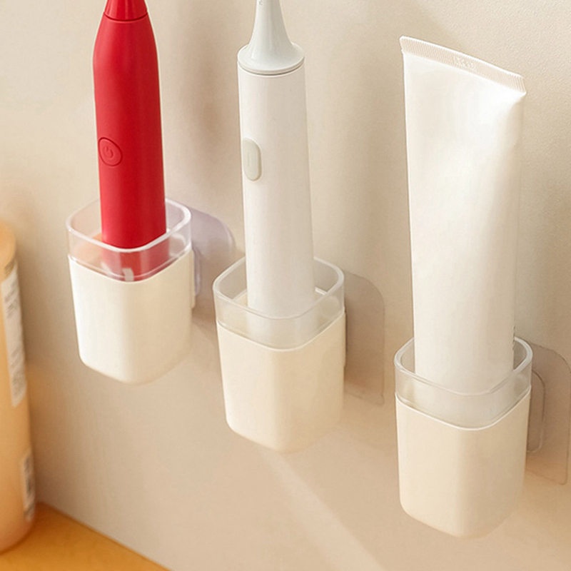 Giá Đỡ Bàn Chải Đánh Răng Gắn Tường Không Cần Khoan Tiện Dụng