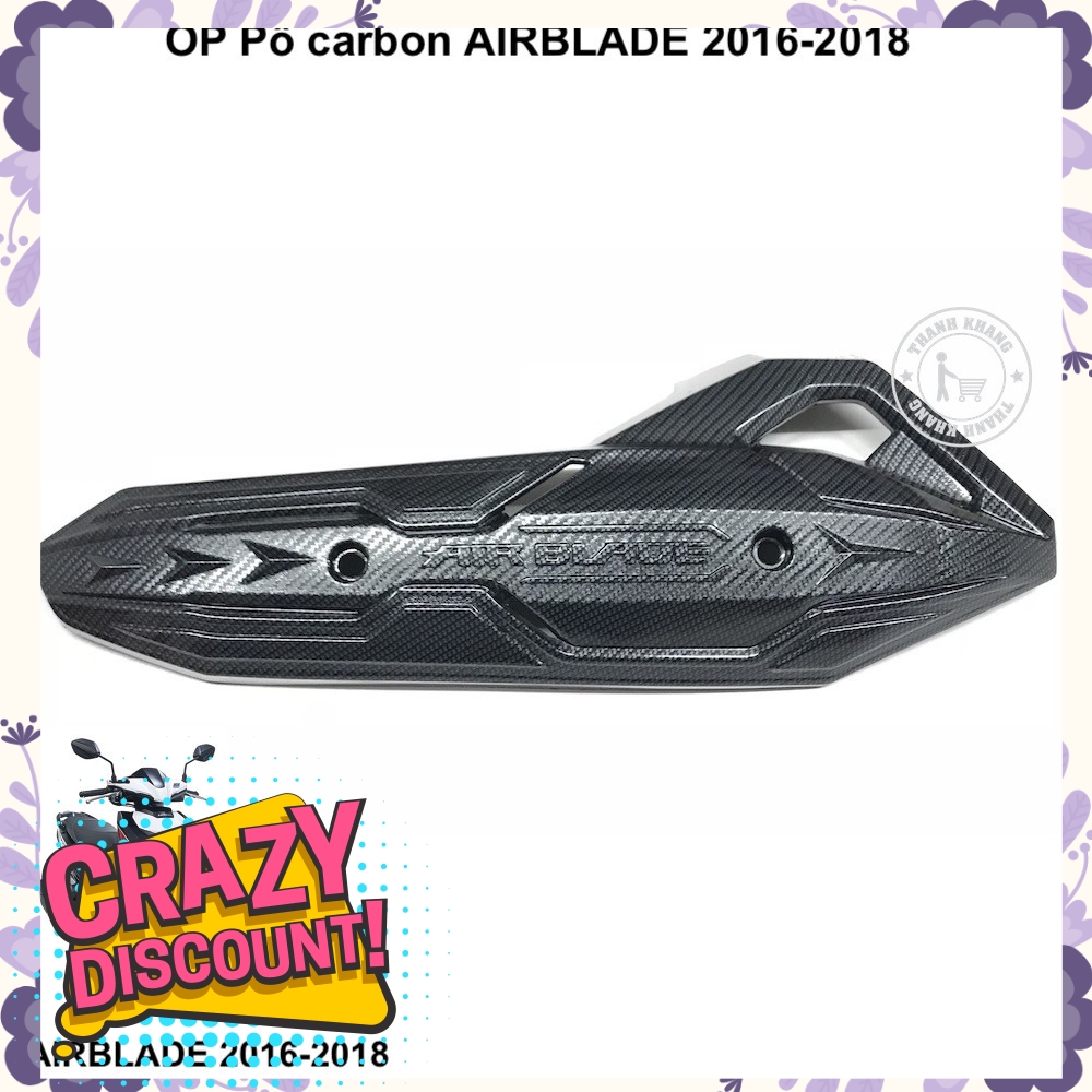 Ốp pô carbon AIRBLADE 2016-2018 nhưa xi đặt biệt thanh khang 006001206