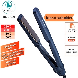 Máy ép tóc KEMEI KM329 và dầu dưỡng tóc