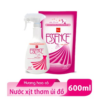 Nước xịt ủi thơm Essence Floral _ Hương hoa cỏ 600ml (Hồng)