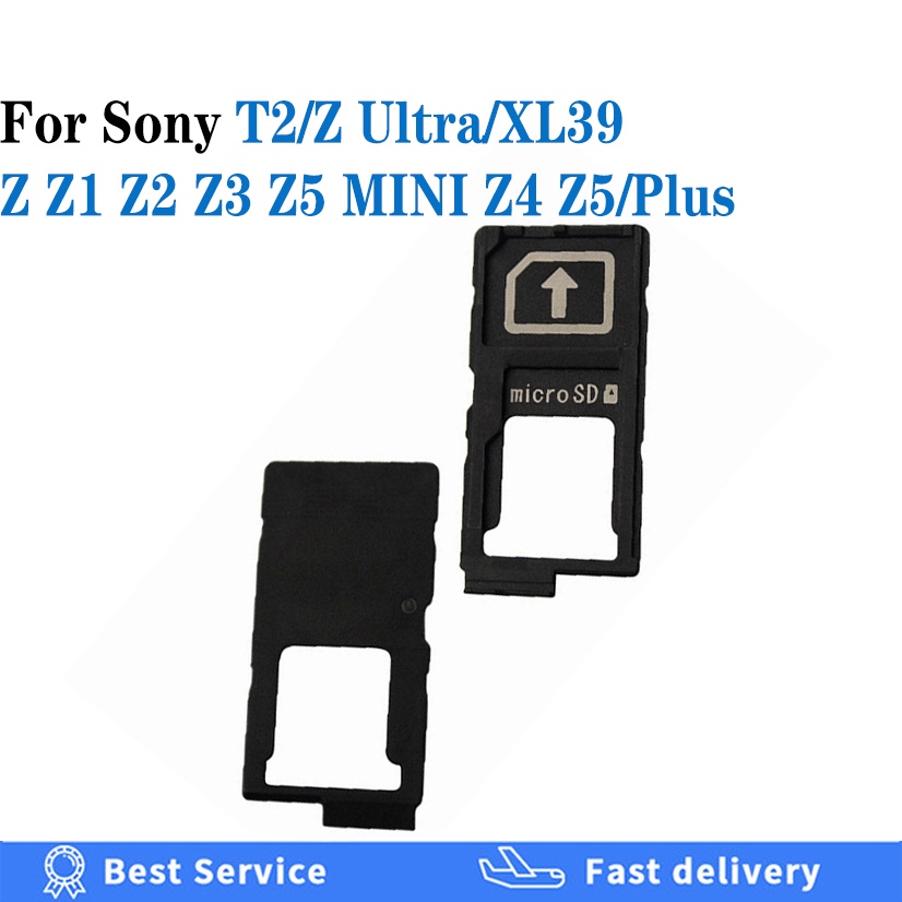 Khay Đựng Thẻ Sim Micro Sd Cho Sony Xperia Z Z1 Z2 Z3 Z4 Z5 Plus T2 Z Ultra Xl39