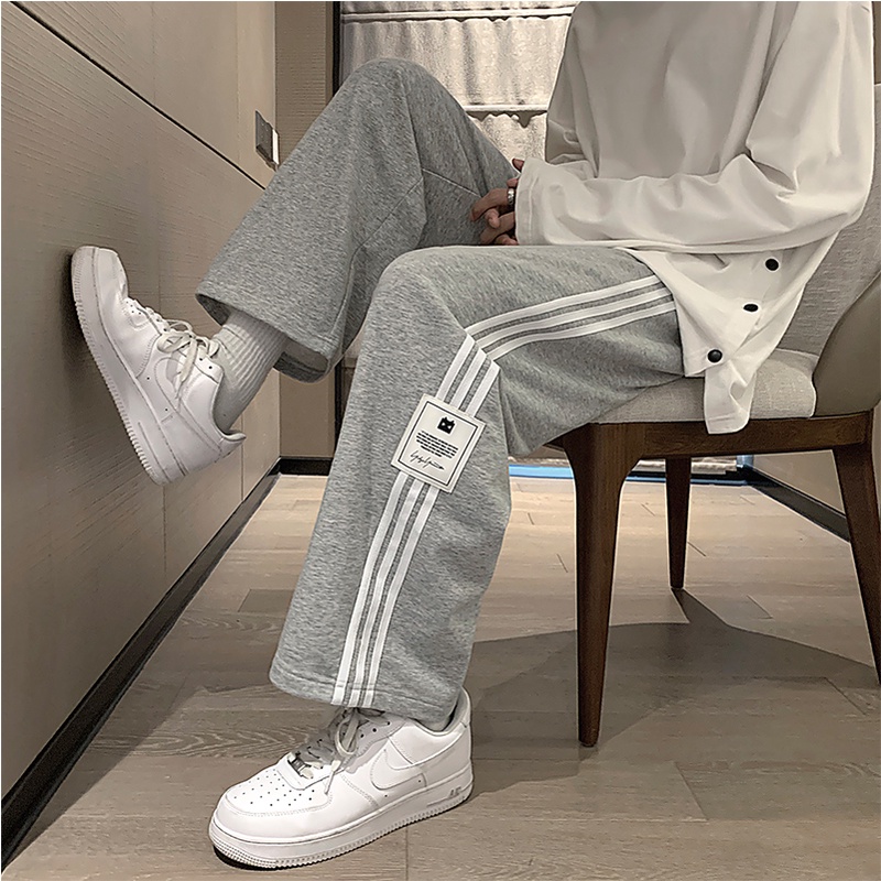 Quần Nam Nữ Unisex Dáng Đứng Form Thụng Phối Ba Đường Kẻ Thời Trang Zenkonu QUAN NAM 107