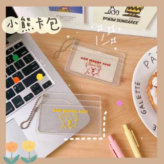 Ví Đựng Thẻ In Hình Gấu Xinh Xắn Phong Cách Hàn Quốc