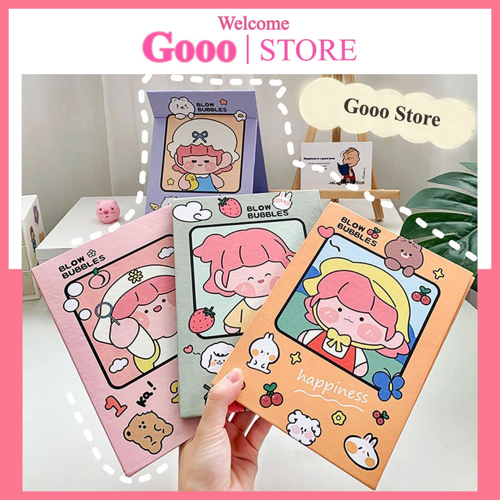 Gương trang điểm giấy gấp gọn kiểu dáng chibi đáng yêu