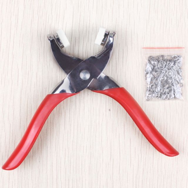 Kìm bấm cúc vành ( tặng 20 đến 25 cúc tương đương với 80 và 100 chi tiết )