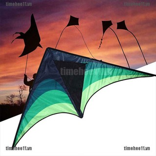 【timehee11】Large delta kite for kids and adults single line easy to fly kit