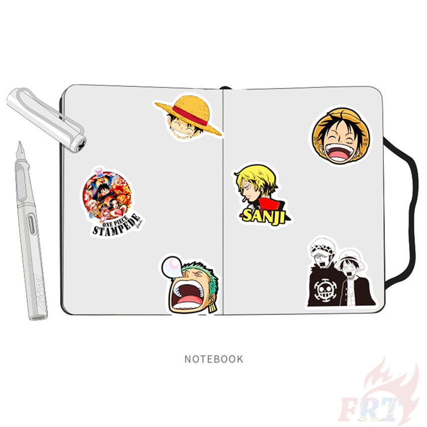 ☠ One Piece . Sailing Adventure Series 03 Stickers ☠ 50Pcs/Set Anime Luffy Chopper Zoro Nami Waterproof DIY Fashion Decals Doodle Stickers
