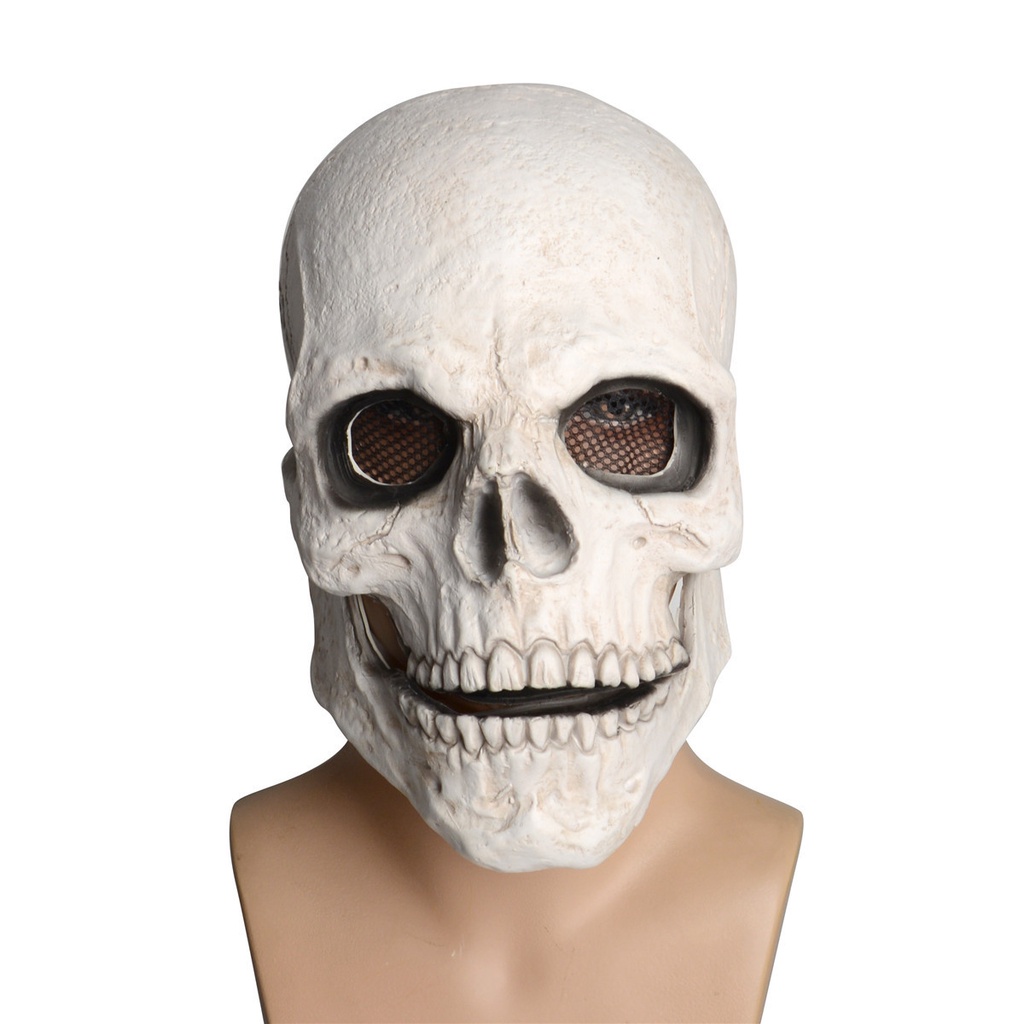 Mặt Nạ Hóa Trang Halloween Hình Đầu Lâu Có Thể Tháo Rời Cho Bé