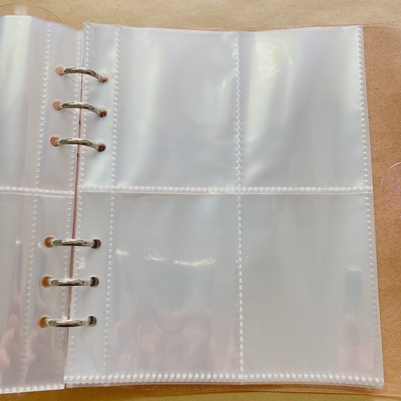 Sổ đựng card Binder nhũ vuông kèm sheet đựng card