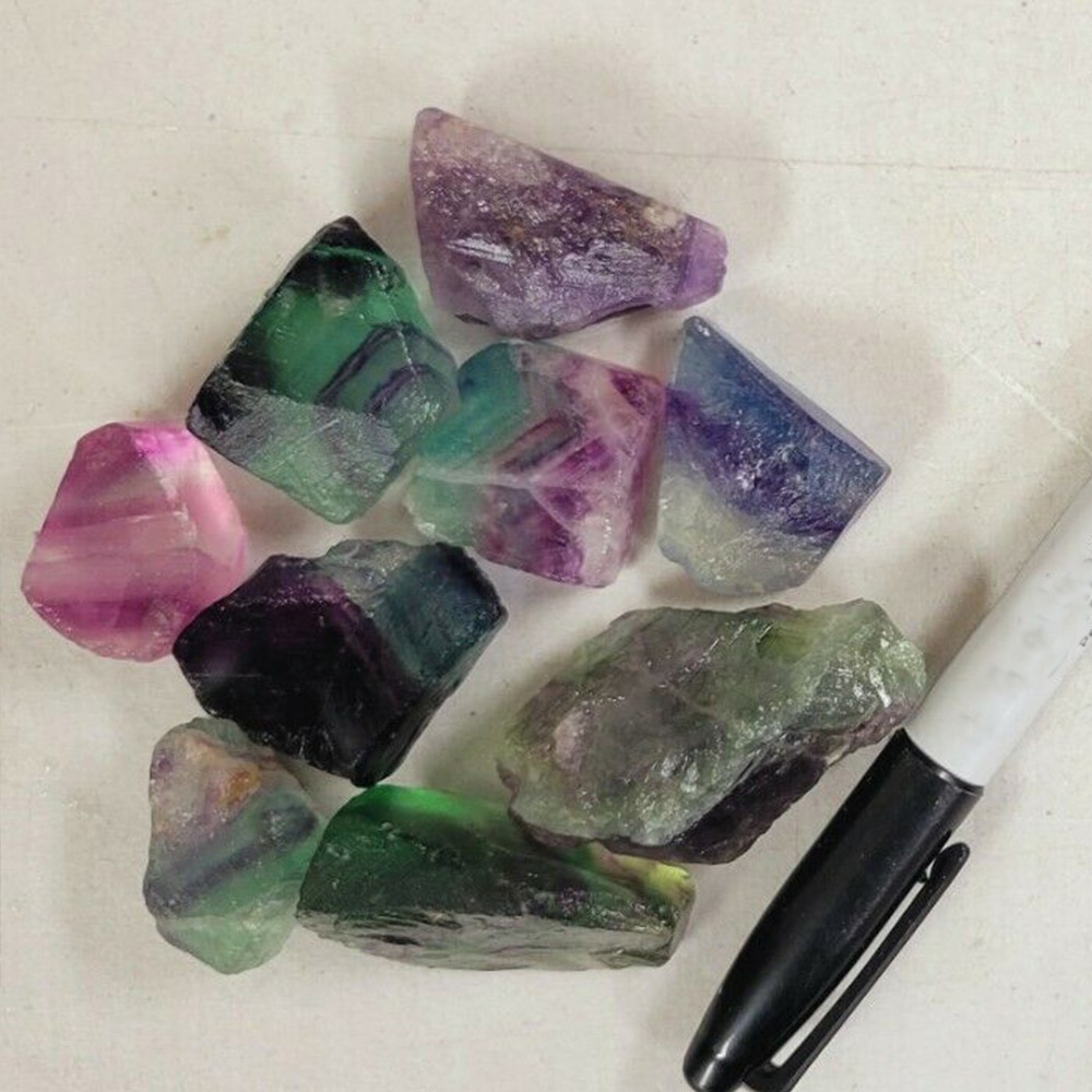 Đá Fluorite Tự Nhiên Màu Cầu Vồng Dùng Trang Trí Nhà Cửa