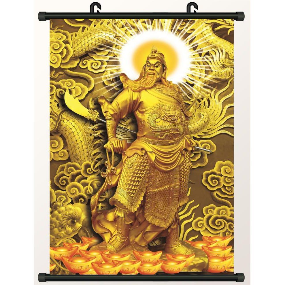 ✕◐◆Các mô hình lớn nhỏ Garan Bồ Tát Quan Công, Thần Tài, Tượng Phật Âm Treo Chân Dung, Dán Tranh Có thể đóng kh