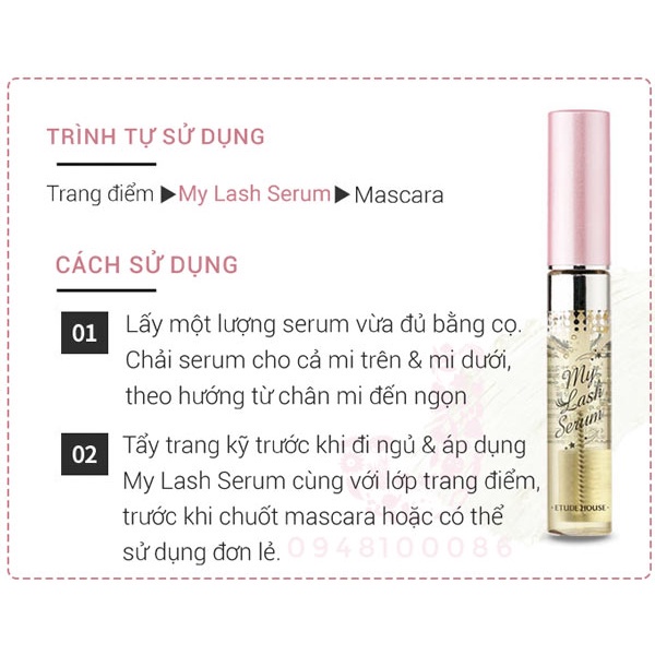 Tinh Chất Dưỡng Mi Etude House My Lash Serum 9g