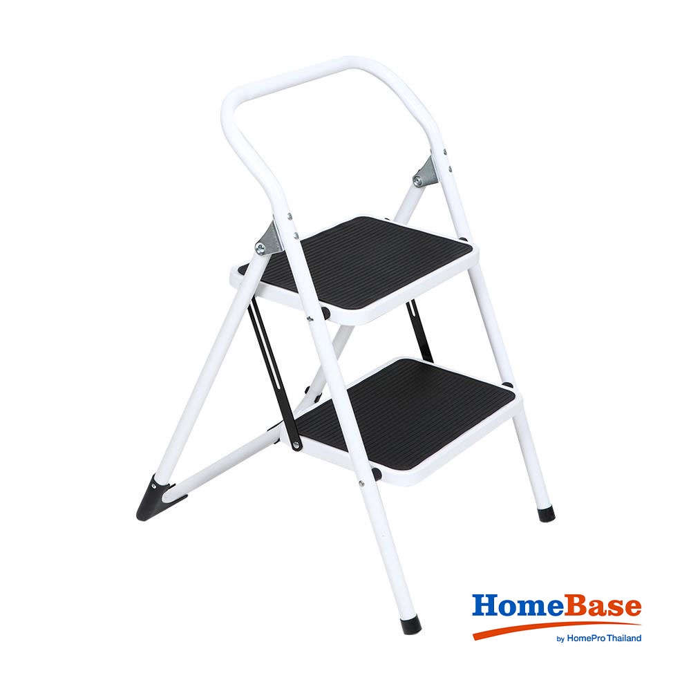 HOMEBASE MATALL Thang xếp kim loại 2 tầng W59xD76xH47cm màu đen