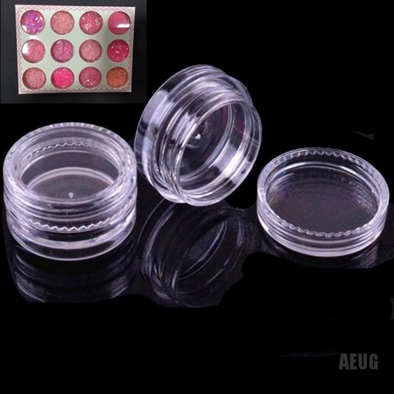 [Hàng mới về] Bộ 10 lọ rỗng đựng mỹ phẩm màu trong suốt tiện lợi