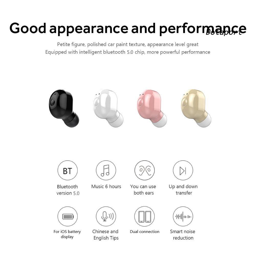 Tai Nghe Bluetooth Nhét Tai Dt-M2 Có Micro Âm Thanh Siêu Trầm